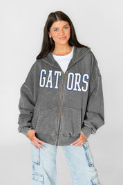 FLORIDA GATORS STATEMENT MODE VINTAGE WASH FULL UNISEX ZIP HOODIE