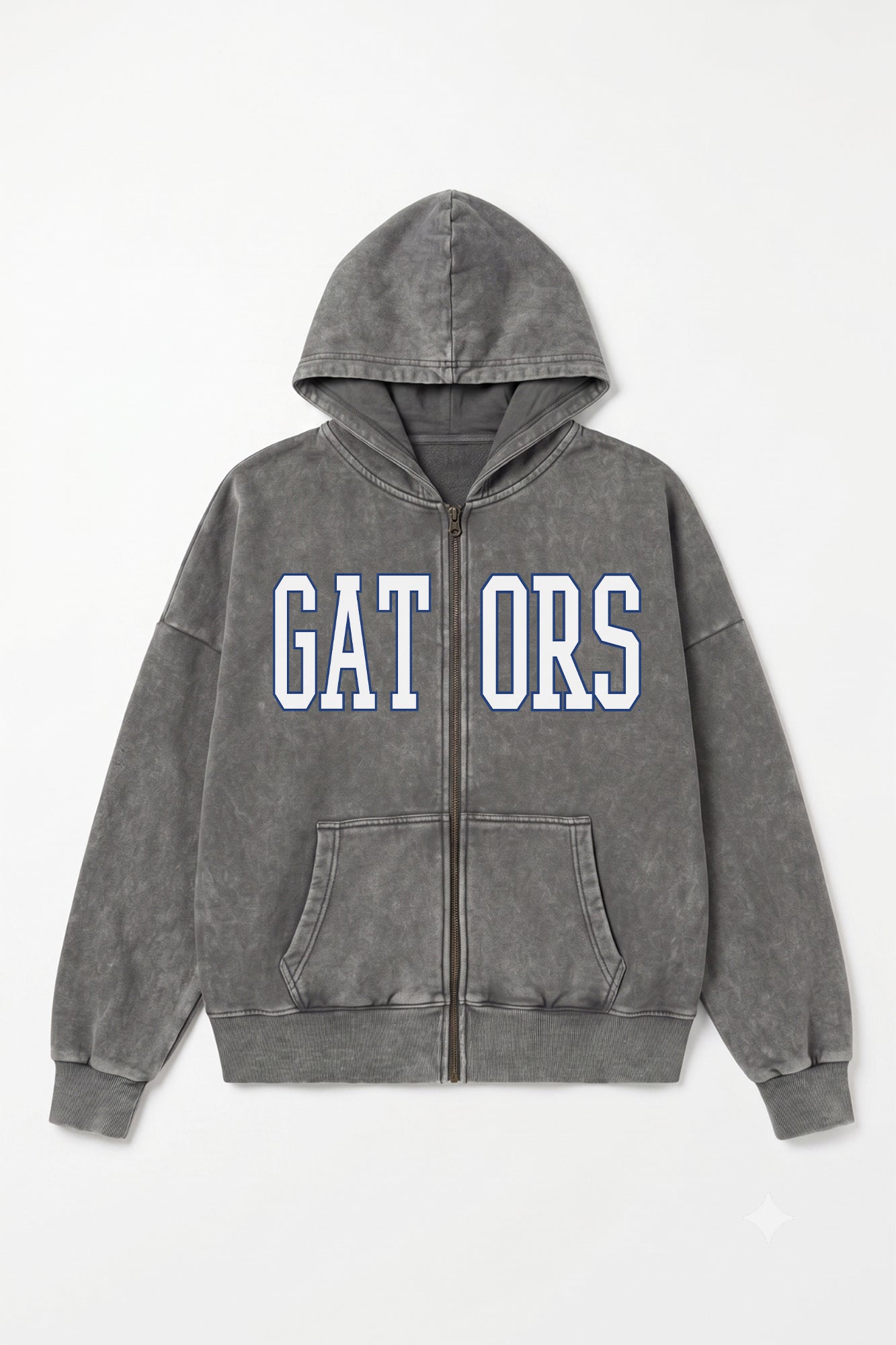 FLORIDA GATORS STATEMENT MODE VINTAGE WASH FULL UNISEX ZIP HOODIE