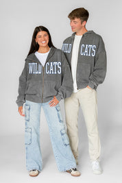KENTUCKY WILDCATS STATEMENT MODE VINTAGE WASH FULL UNISEX ZIP HOODIE