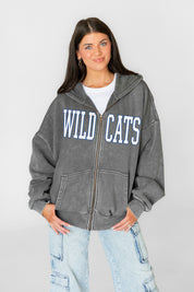 KENTUCKY WILDCATS STATEMENT MODE VINTAGE WASH FULL UNISEX ZIP HOODIE