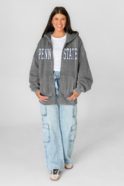 PENN STATE NITTANY LIONS STATEMENT MODE VINTAGE WASH FULL UNISEX ZIP HOODIE