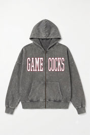 SOUTH CAROLINA GAMECOCKS STATEMENT MODE VINTAGE WASH FULL UNISEX ZIP HOODIE