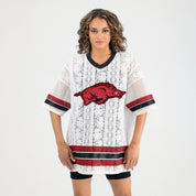 ARKANSAS RAZORBACKS HIGH NOTE LACE FASHION JERSEY