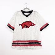 ARKANSAS RAZORBACKS HIGH NOTE LACE FASHION JERSEY