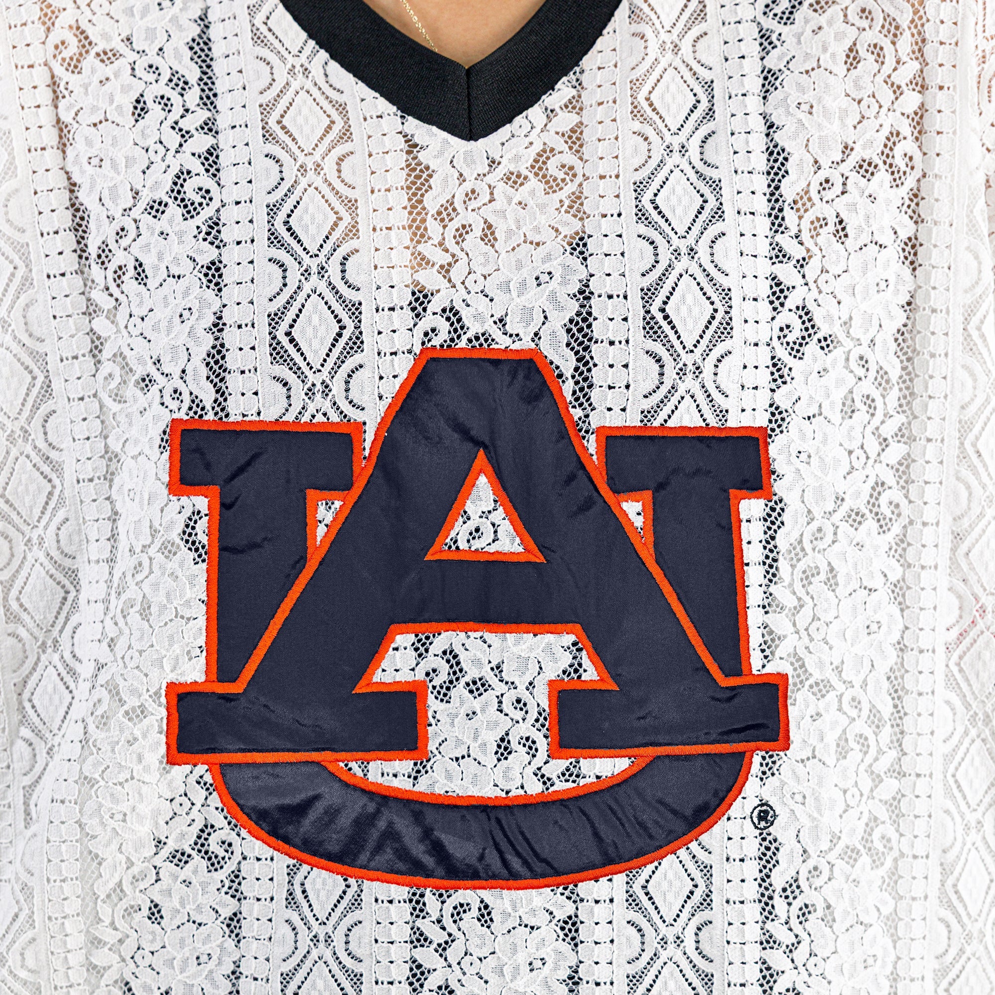 AUBURN TIGERS HIGH NOTE LACE FASHION JERSEY