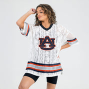 AUBURN TIGERS HIGH NOTE LACE FASHION JERSEY