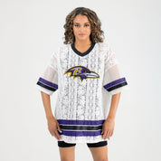 BALTIMORE RAVENS HIGH NOTE LACE FASHION TOP