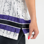 BALTIMORE RAVENS HIGH NOTE LACE FASHION TOP