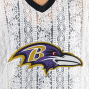 BALTIMORE RAVENS HIGH NOTE LACE FASHION TOP