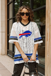 BUFFALO BILLS HIGH NOTE LACE FASHION TOP