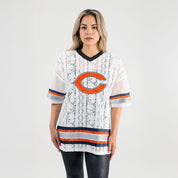 CHICAGO BEARS HIGH NOTE LACE FASHION TOP