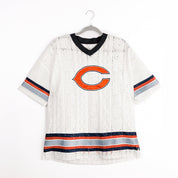 CHICAGO BEARS HIGH NOTE LACE FASHION TOP