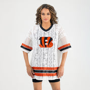 CINCINNATI BENGALS HIGH NOTE LACE FASHION TOP