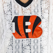 CINCINNATI BENGALS HIGH NOTE LACE FASHION TOP