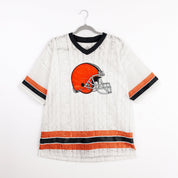 CLEVELAND BROWNS HIGH NOTE LACE FASHION TOP