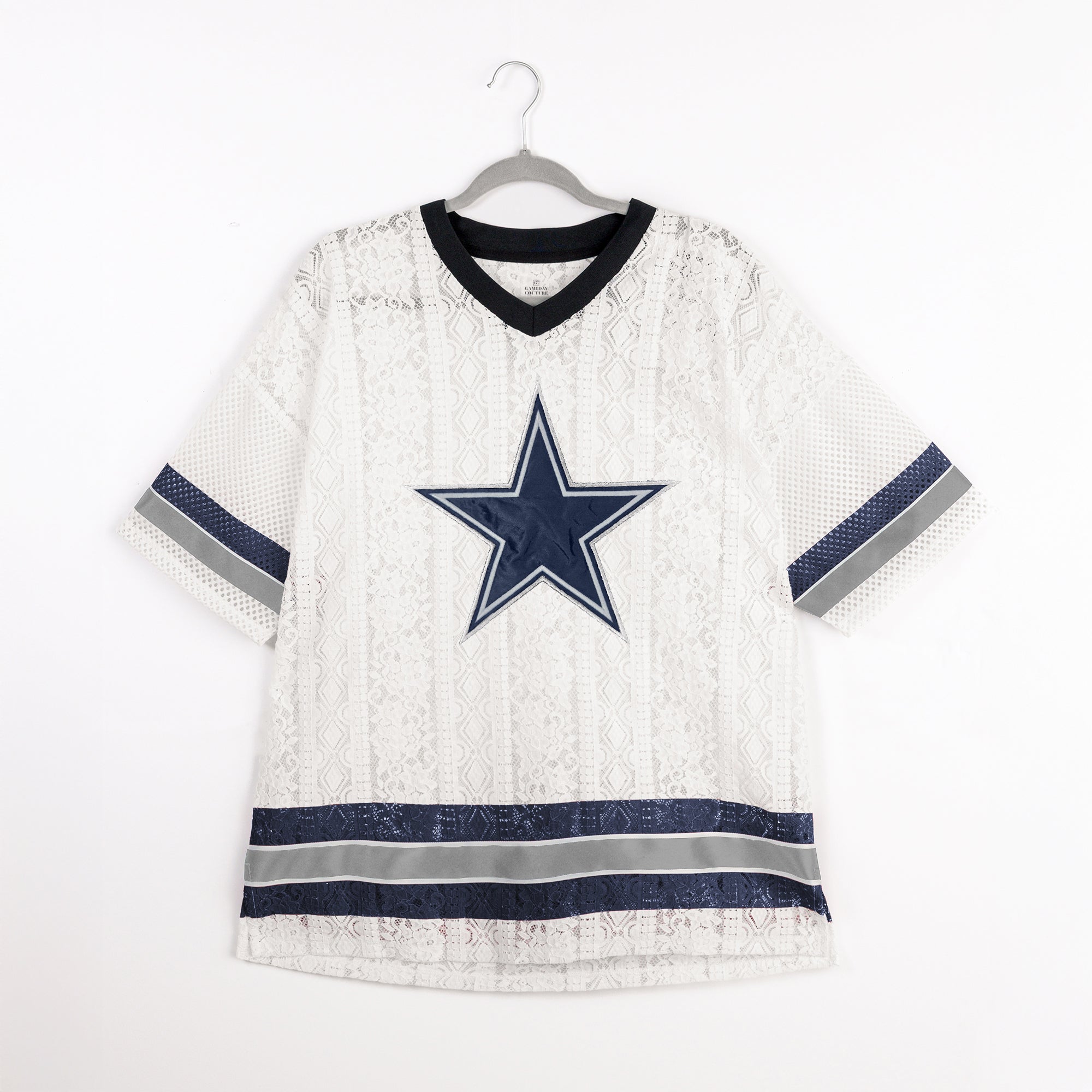 DALLAS COWBOYS HIGH NOTE LACE FASHION TOP