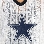 DALLAS COWBOYS HIGH NOTE LACE FASHION TOP