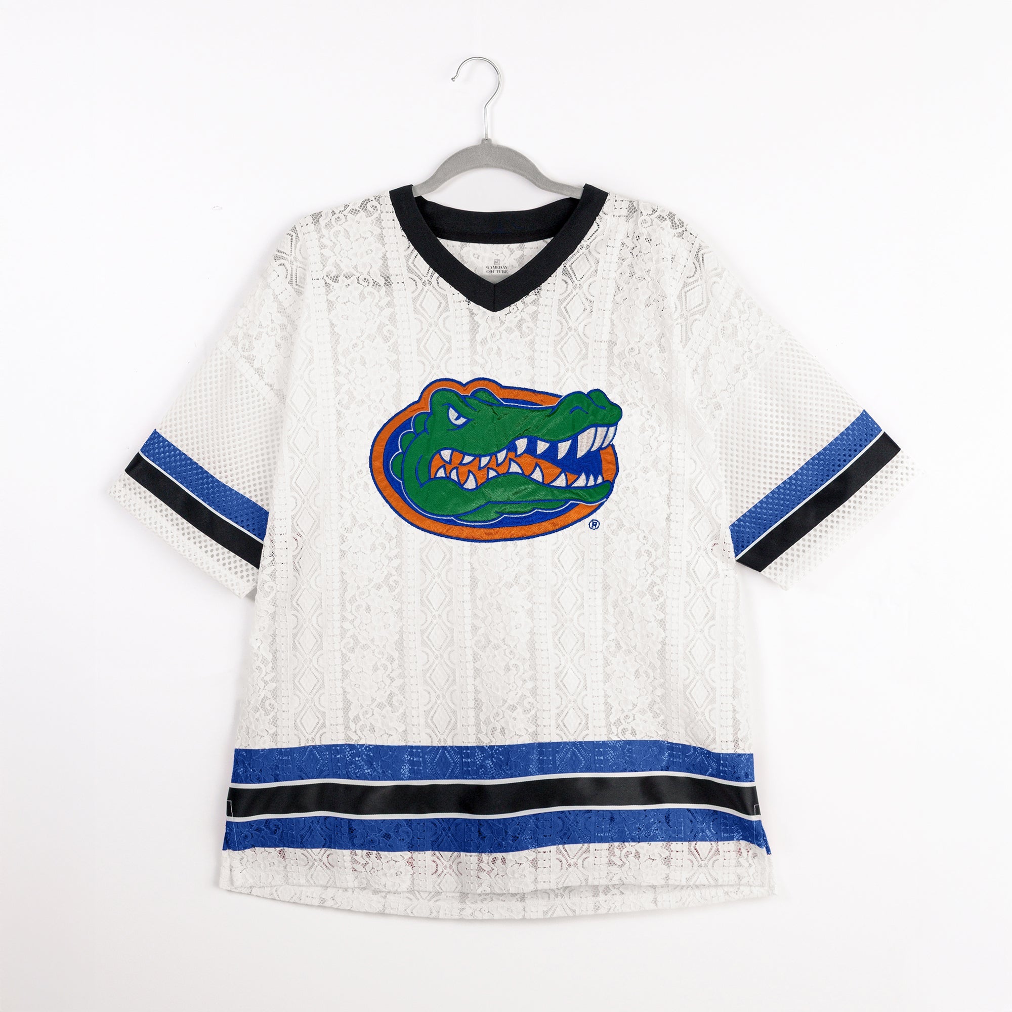FLORIDA GATORS HIGH NOTE LACE FASHION JERSEY