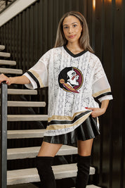 FLORIDA STATE SEMINOLES HIGH NOTE LACE FASHION JERSEY
