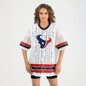 HOUSTON TEXANS HIGH NOTE LACE FASHION TOP