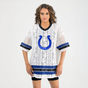 INDIANAPOLIS COLTS HIGH NOTE LACE FASHION TOP