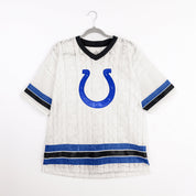 INDIANAPOLIS COLTS HIGH NOTE LACE FASHION TOP