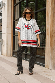 KANSAS CITY CHIEFS HIGH NOTE LACE FASHION TOP