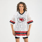 KANSAS CITY CHIEFS HIGH NOTE LACE FASHION TOP