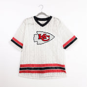 KANSAS CITY CHIEFS HIGH NOTE LACE FASHION TOP