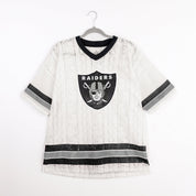 LAS VEGAS RAIDERS HIGH NOTE LACE FASHION TOP