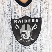 LAS VEGAS RAIDERS HIGH NOTE LACE FASHION TOP