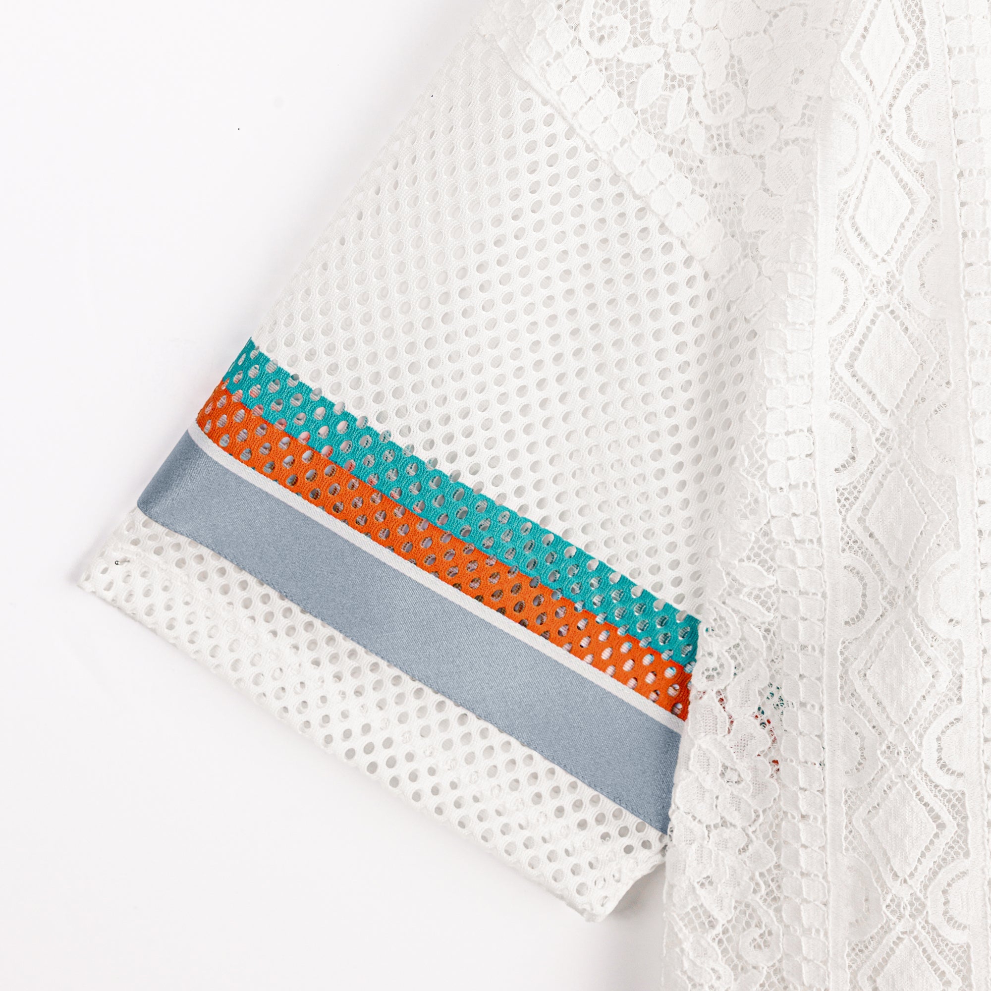 MIAMI DOLPHINS HIGH NOTE LACE FASHION TOP