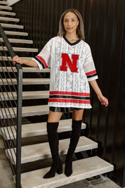 NEBRASKA CORNHUSKERS HIGH NOTE LACE FASHION JERSEY