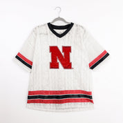 NEBRASKA CORNHUSKERS HIGH NOTE LACE FASHION JERSEY