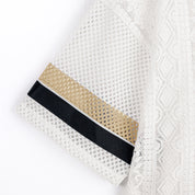 NEW ORLEANS SAINTS HIGH NOTE LACE FASHION TOP