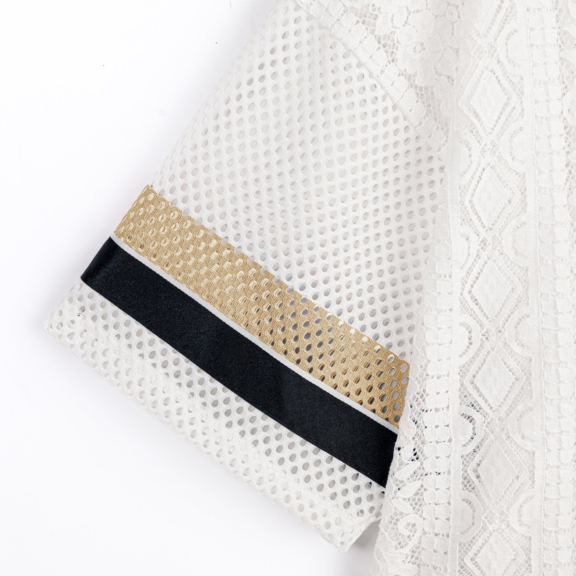 NEW ORLEANS SAINTS HIGH NOTE LACE FASHION TOP