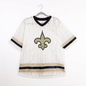 NEW ORLEANS SAINTS HIGH NOTE LACE FASHION TOP