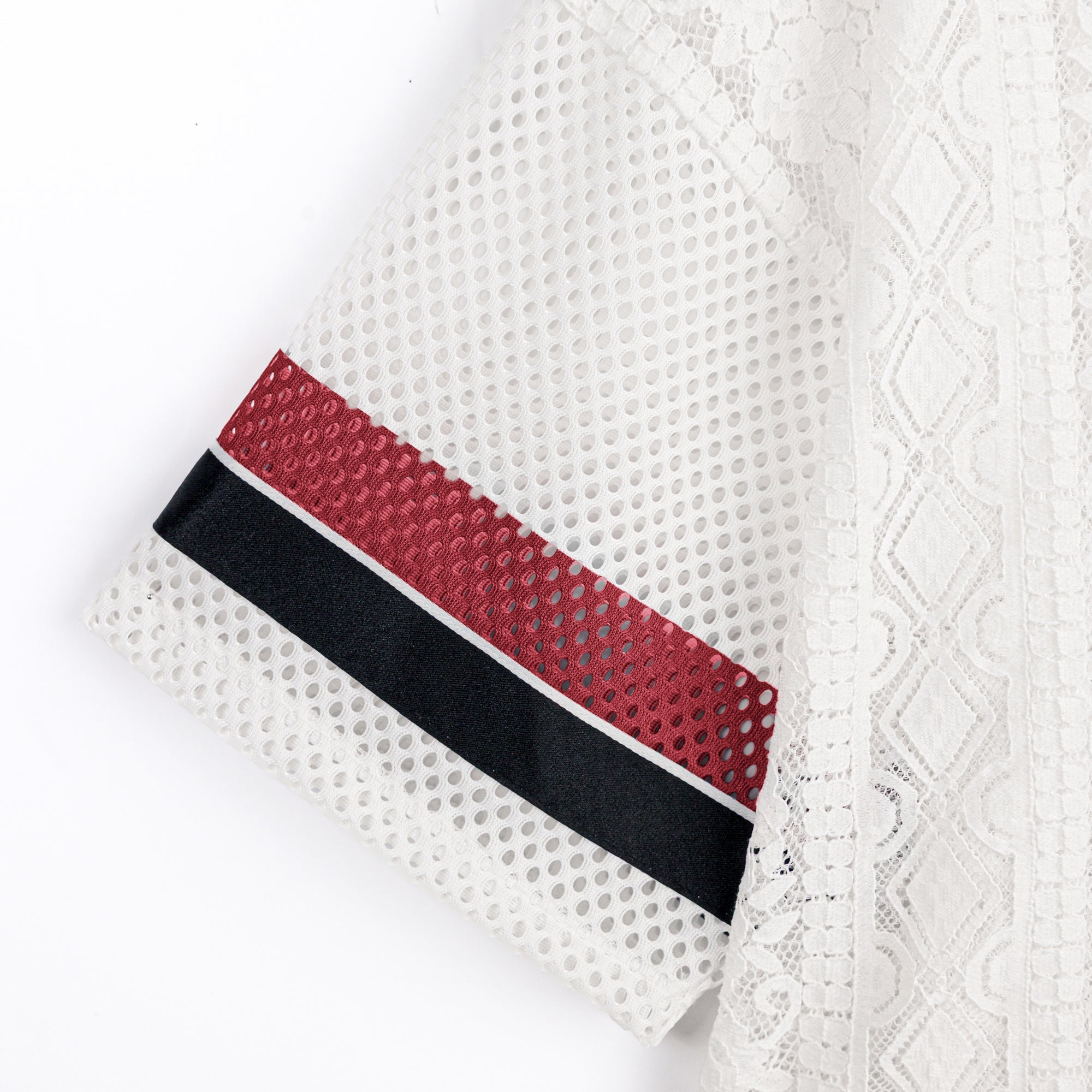 OKLAHOMA SOONERS HIGH NOTE LACE FASHION JERSEY