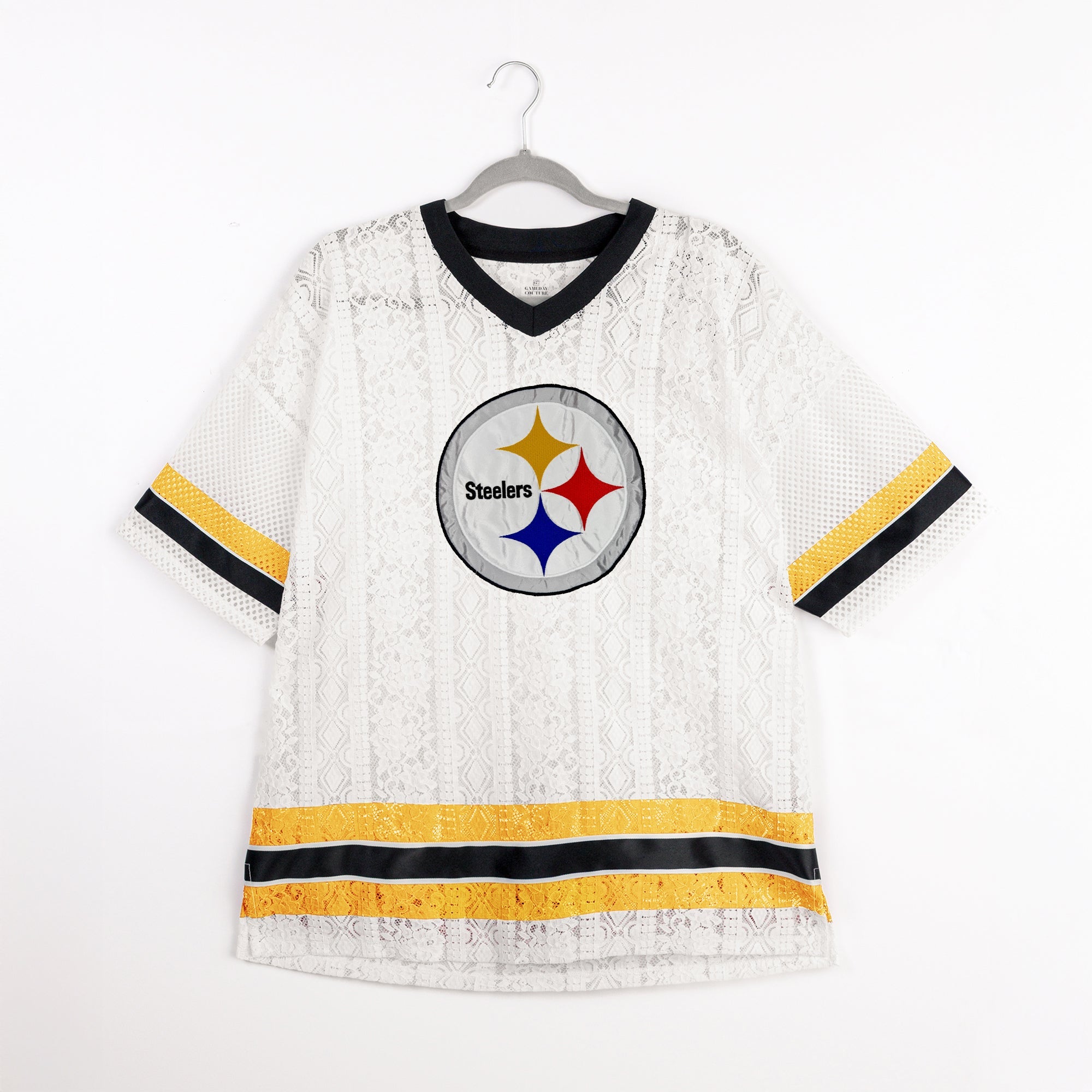 PITTSBURGH STEELERS HIGH NOTE LACE FASHION TOP