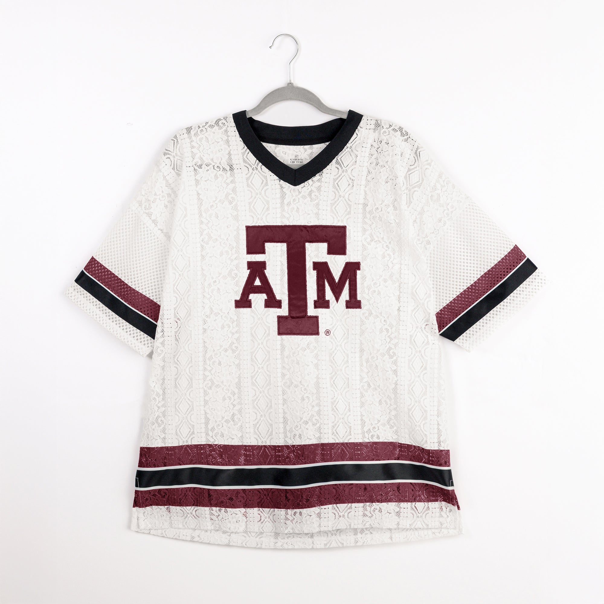 TEXAS A&M AGGIES HIGH NOTE LACE FASHION JERSEY