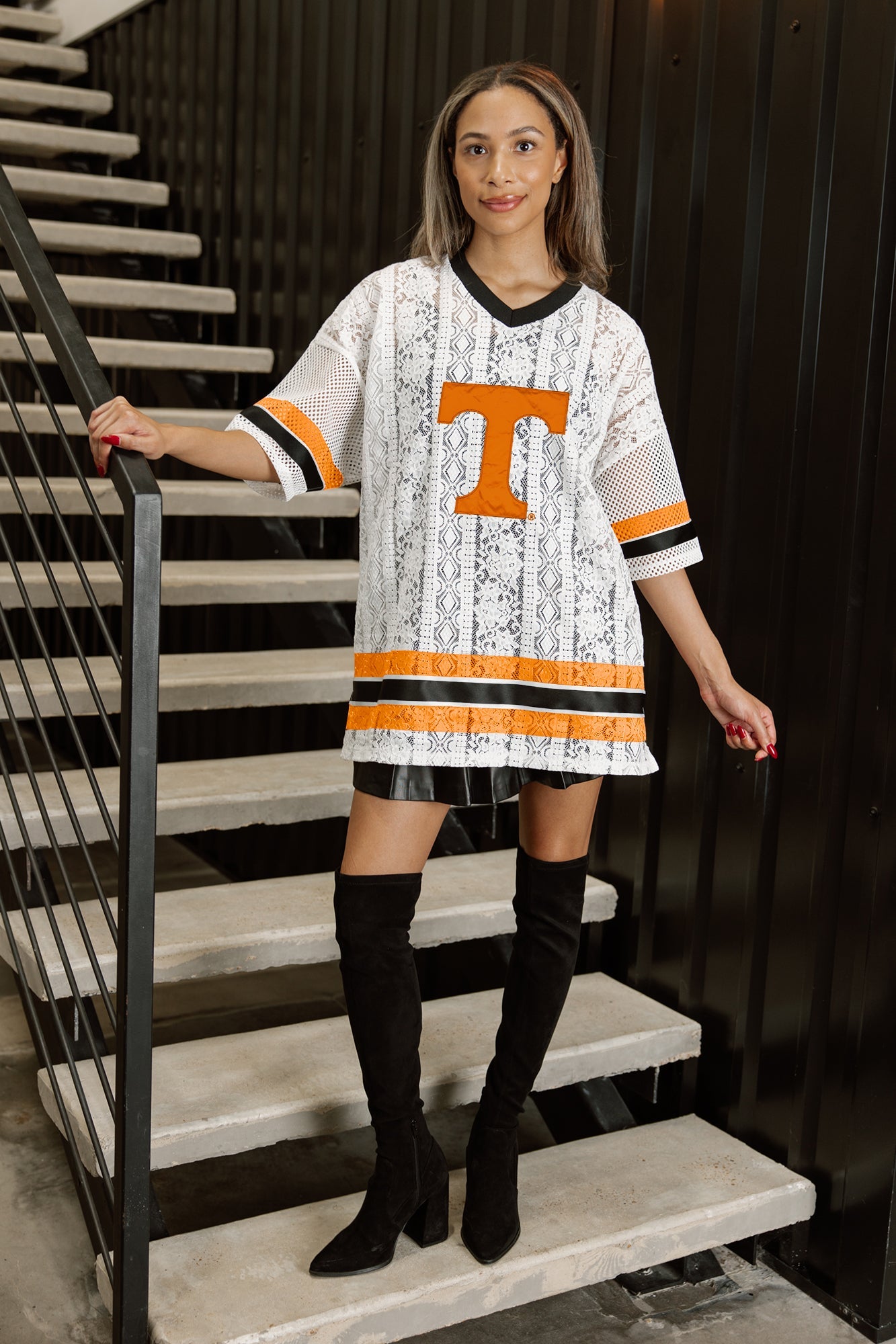 TENNESSEE VOLUNTEERS HIGH NOTE LACE FASHION JERSEY