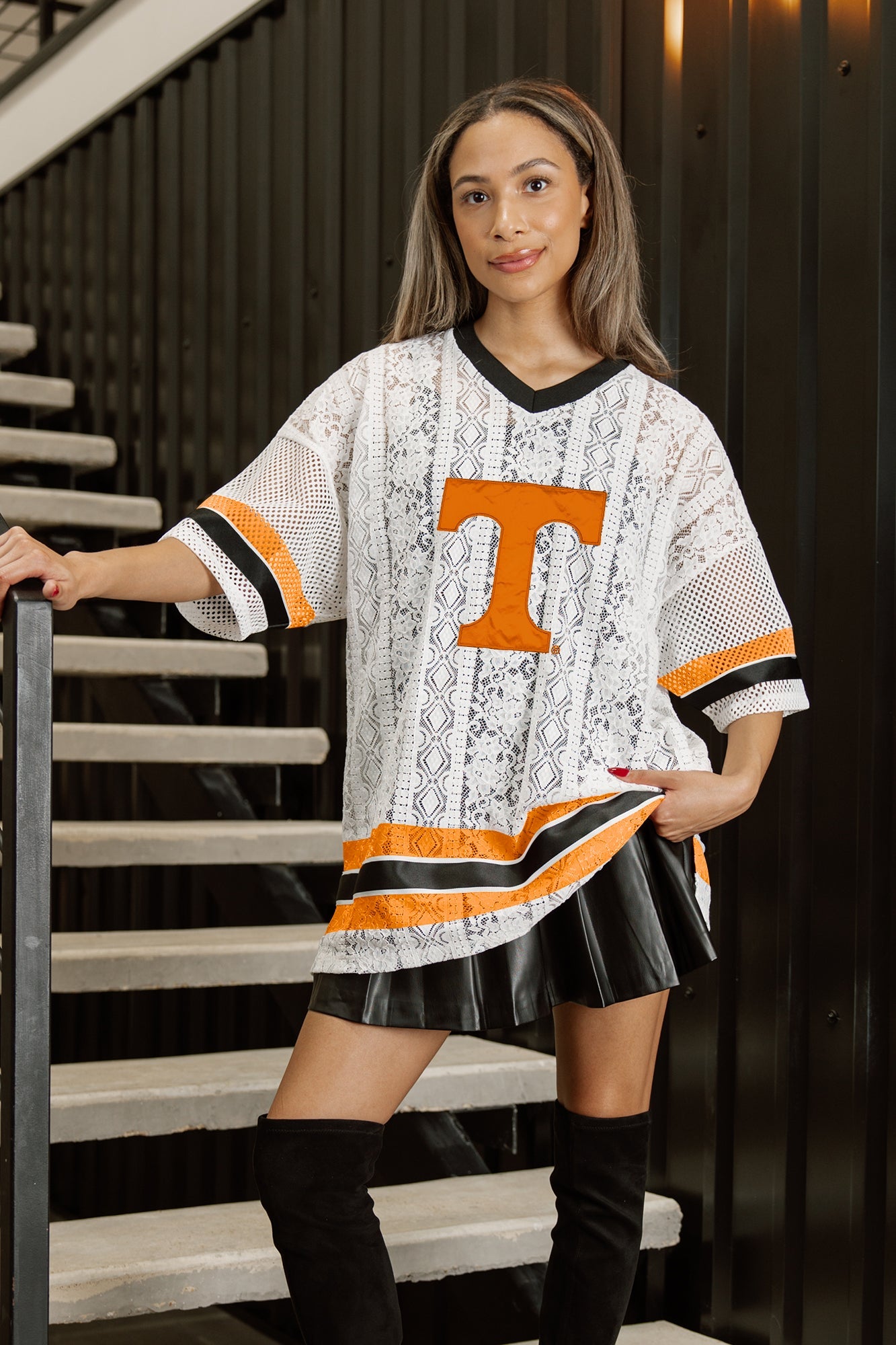 TENNESSEE VOLUNTEERS HIGH NOTE LACE FASHION JERSEY