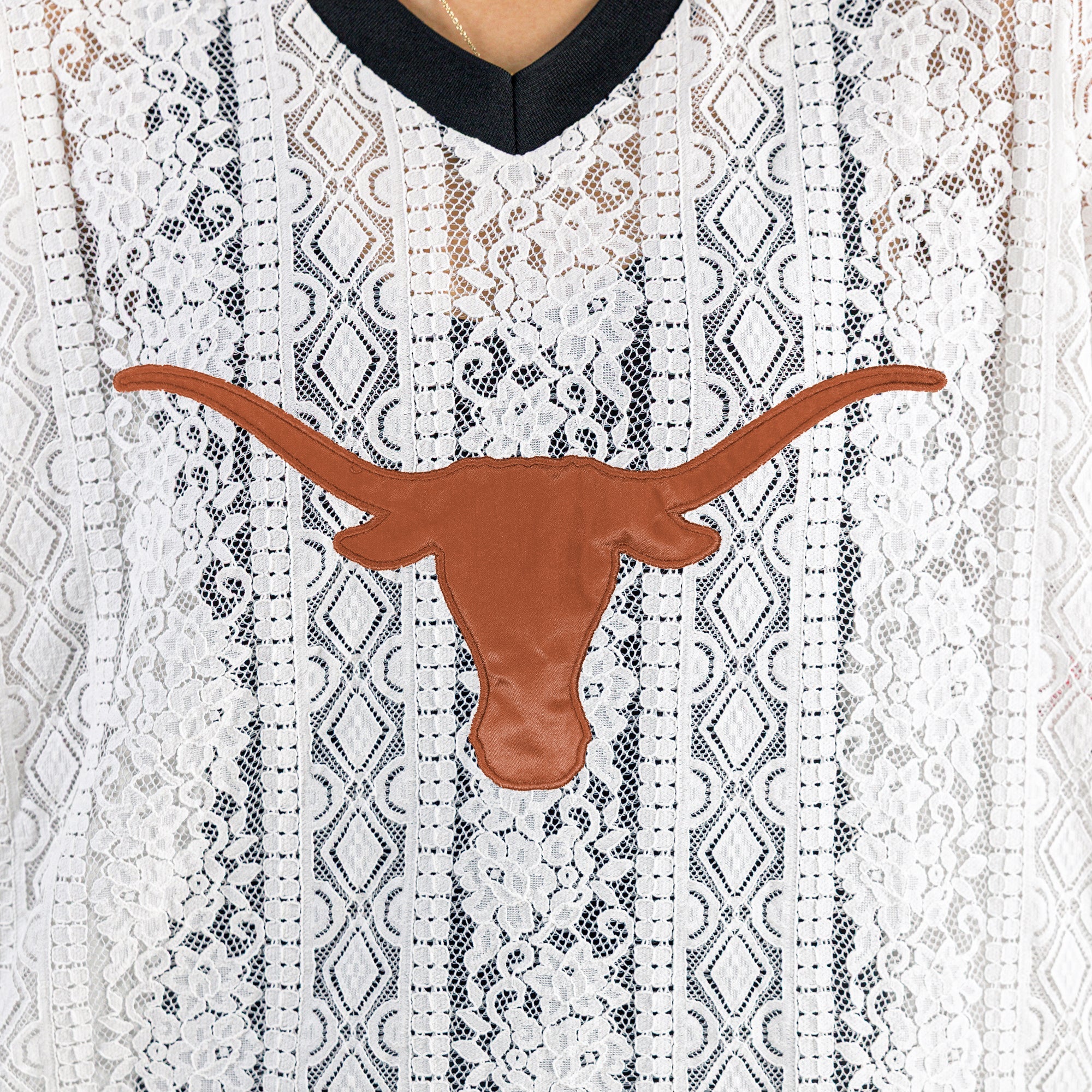 TEXAS LONGHORNS HIGH NOTE LACE FASHION JERSEY
