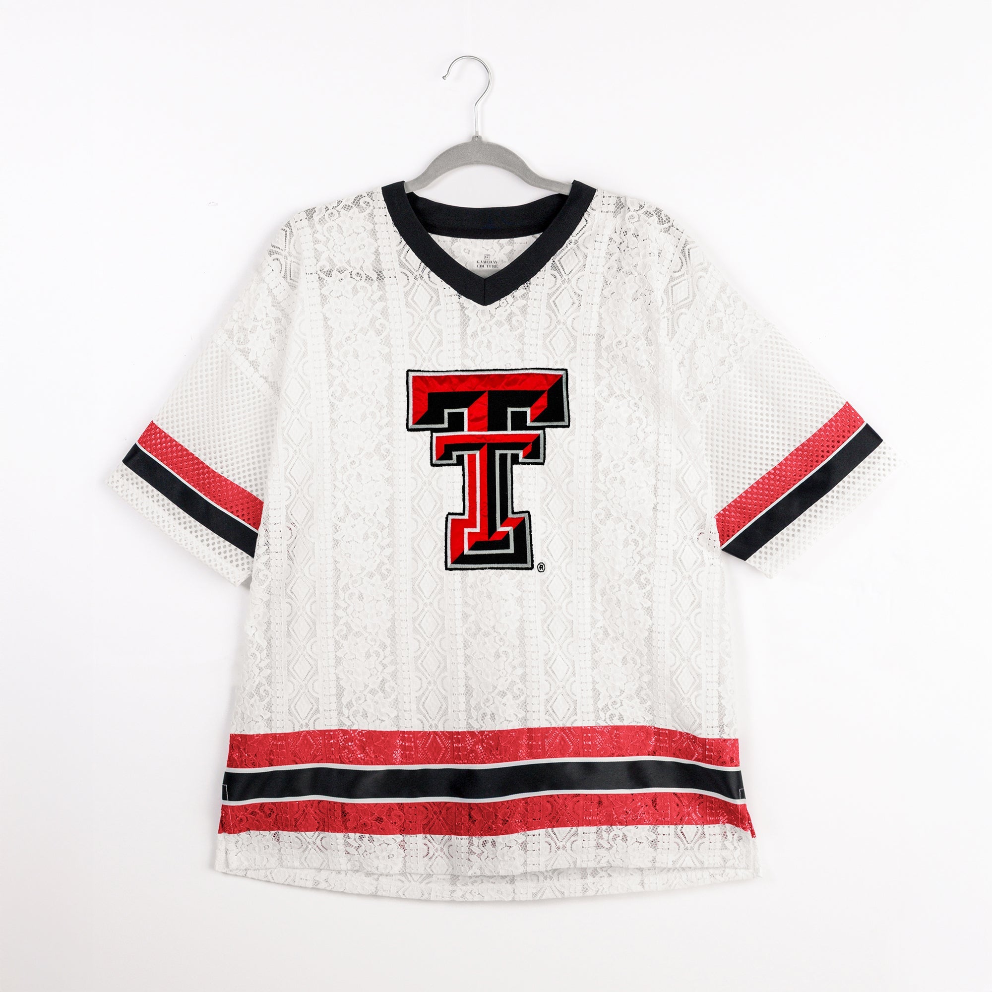 TEXAS TECH RED RAIDERS HIGH NOTE LACE FASHION JERSEY