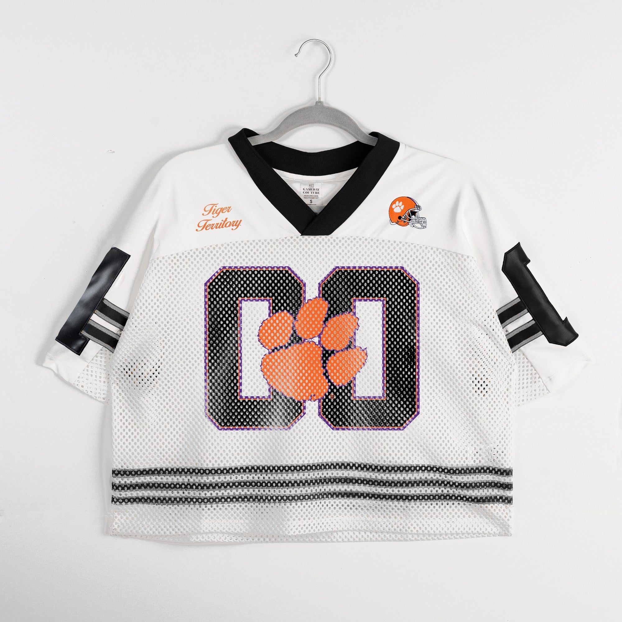 CLEMSON TIGERS TRAILBLAZER MESH CROP FASHION JERSEY