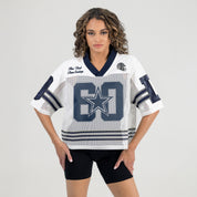 DALLAS COWBOYS TRAILBLAZER MESH CROP FASHION TOP