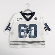 DALLAS COWBOYS TRAILBLAZER MESH CROP FASHION TOP