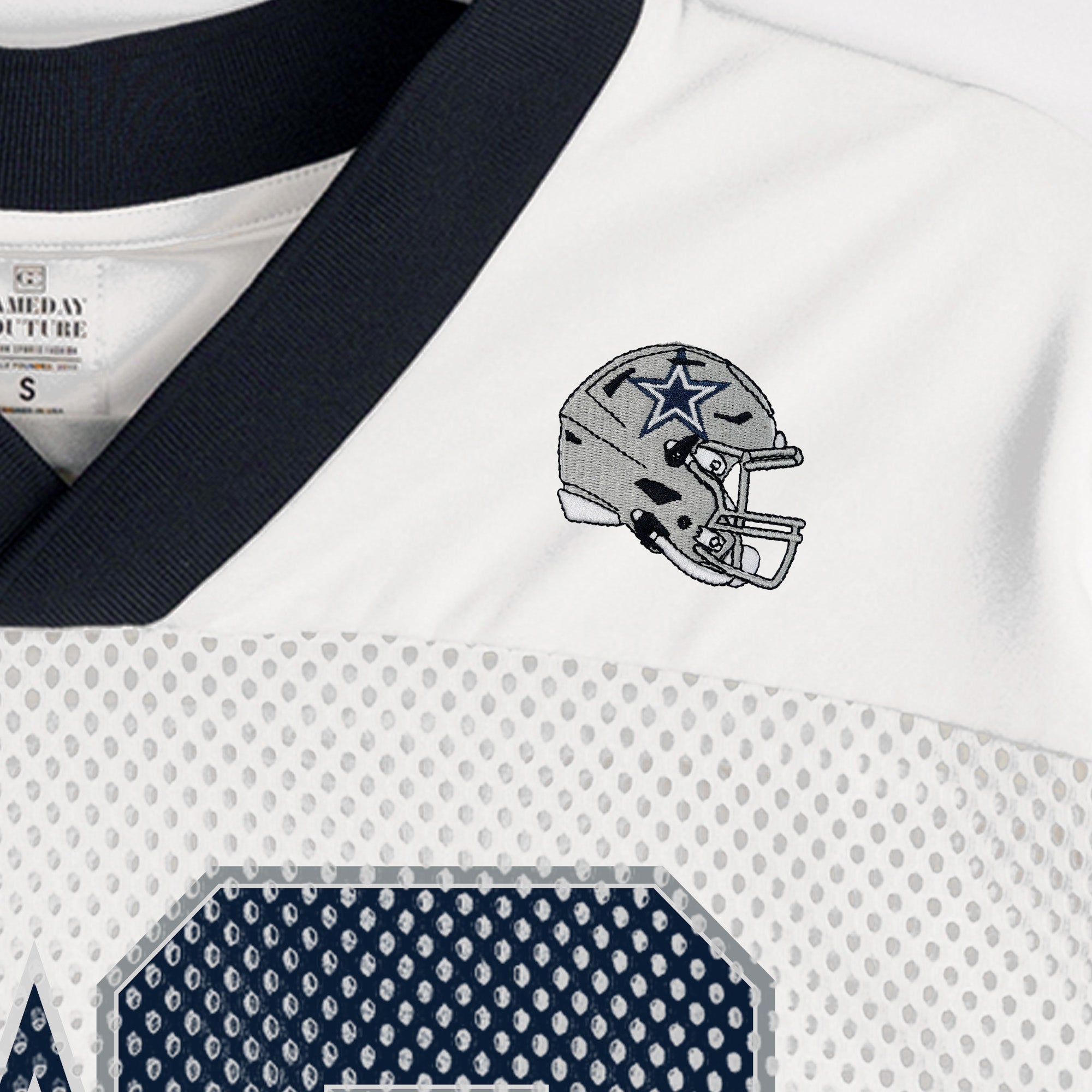 DALLAS COWBOYS TRAILBLAZER MESH CROP FASHION TOP