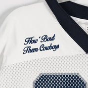 DALLAS COWBOYS TRAILBLAZER MESH CROP FASHION TOP