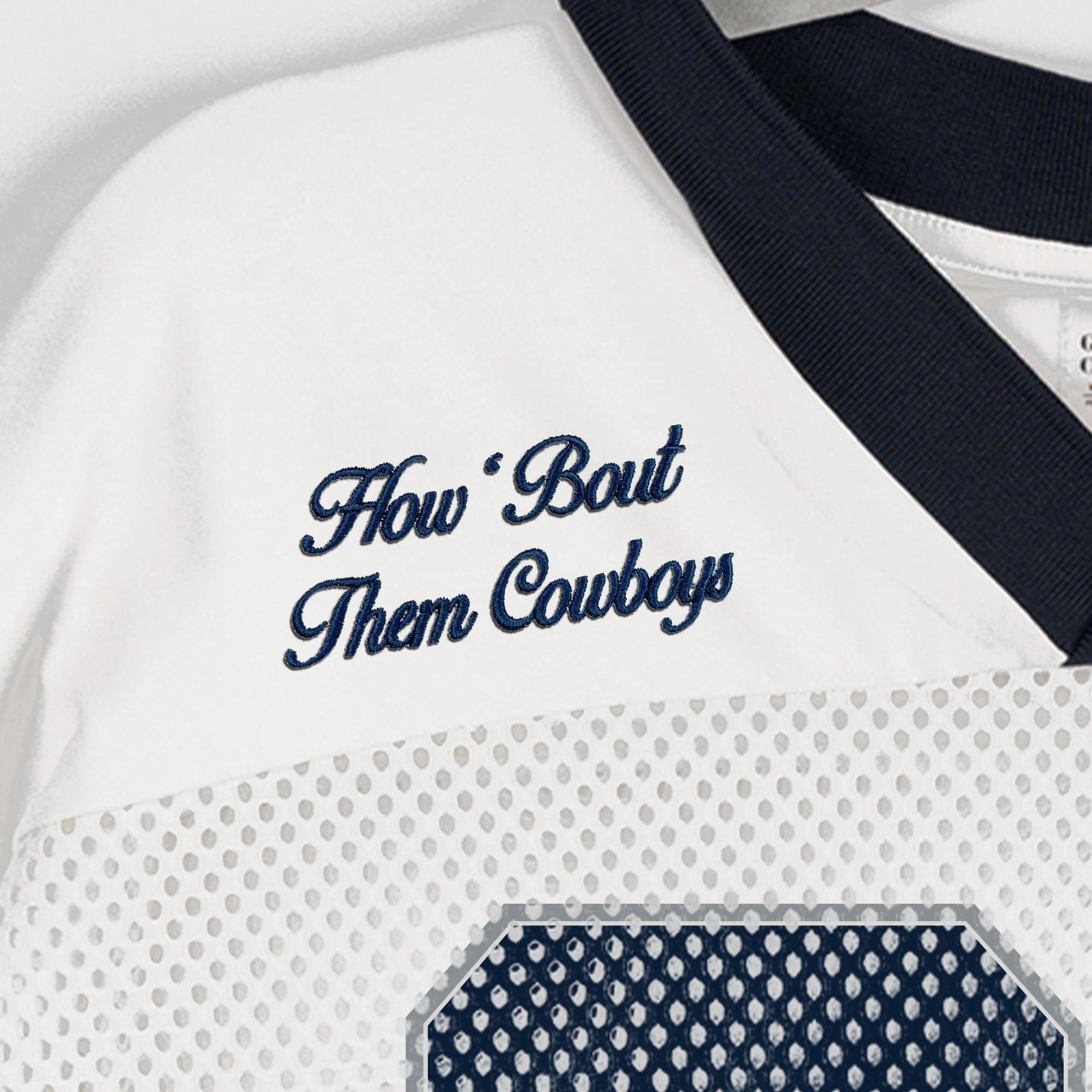 DALLAS COWBOYS TRAILBLAZER MESH CROP FASHION TOP